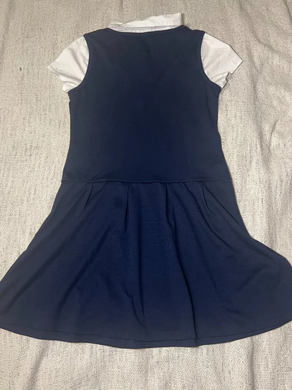 Lot of 2 The Children's Place Girls Uniform Faux Layered 2-in-1 Dresses Size XL - Picture 6 of 8